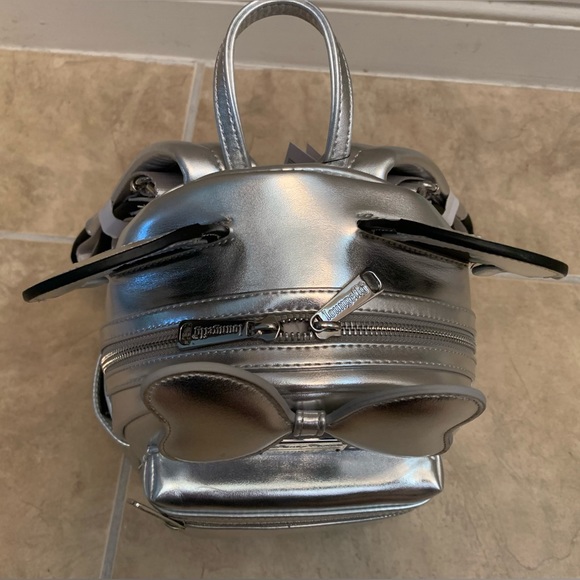 Disney Parks Excl. Loungefly Backpack 100th Anniv. Years of Wonder Silver Drip - Picture 4 of 5